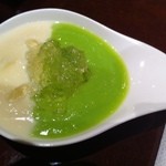 トラットリア コルポ デラ ストレーガ - 白ニンジンとソラマメ冷製スープ(Party)