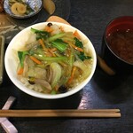 旬菜果 い和志 - 柚子の香りの餡掛け丼！