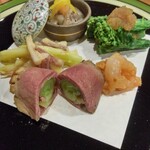 Sensai Ichiguu - ②海鼠酢･菜花鱈子･ヒロコとゲソのヌタ･甘海老塩辛･鴨肉と焼葱