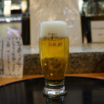 富貴寿司 - 酔いの市セット（¥2200）の生ビール