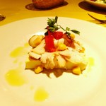 カルミネ - 富士鶏の自家製ハムとトウモロコシのババロア