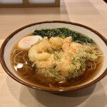 そばの神田 東一屋 - アサソバビンボー！　
      朝そば＋えびかき揚げ！