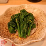 季節料理 よし野 - 菜花おひたし