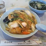 大味 - 中華丼 780円(税込)(2020年2月20日撮影)