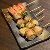 博多野菜巻き串焼き ここにこんね