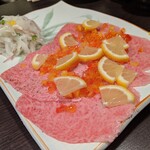焼肉 乃助 - 友三角のカルパッチョサラダ