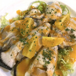 ピアチェーレ - 【’20.2】牡蠣のカルパッチョ　身がでっか～い(⑉⊙ȏ⊙)