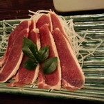 森のおはな - 【鴨の刺身】（２名分） 柔らかくしっとりした食感で鴨らしさもありつつクセが無い！