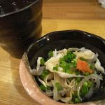多助割烹 - お通し(ふぐ皮ポン酢和え)