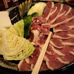 森のおはな - 【お狩場焼き】 ５名分 鴨肉タップリ！お野菜も豊富