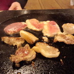 森のおはな - 【お狩場焼き】 脂は鴨の脂が出るので引かなくて良いと・・・本当だ・・。