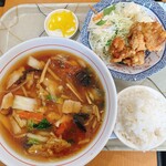 とり・とん - 広東麺とり唐セット