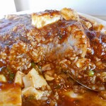 老広東 - 麻婆飯（激辛）（食べかけで失礼します）