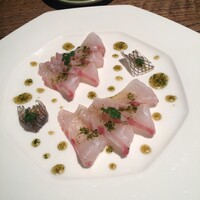 蕎麦懐石 無庵 - 鯛お刺身