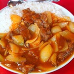 中国料理 寺岡飯店 - 中華風カレー (咖喱牛肉飯)