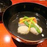 銀座 しのはら - 鶉のツミレ