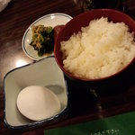 森のおはな - 【特別料理 玉子かけご飯】 雑炊の玉子を見たせいで、ＴＫＧの魔力にやられた！