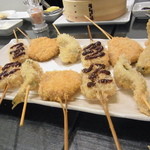 成蔵 - 鱚と大場　肉詰め椎茸　子持ち蒟蒻