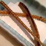 うなぎ 魚政 - 骨せんべい