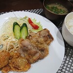 Kichin Imai Zumi - 唐揚げと豚生姜味噌の定食