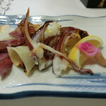 割烹よし田 - 剣先・足は炙っていただきました