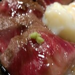 食事・喫茶 うふふ - わさびは苦手なので微量。興奮のあまりブレブレ(笑)