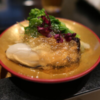 四季の味ちひろ - 前菜の牡蠣です