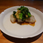 明道町中国菜 一星 - 平ぎ貝に菜の花、オイスターソース