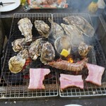 牡蠣ののぶりん - 牡蠣1kg、あわび、海老