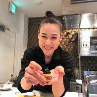 銀座 大石 - 牛肉のタルタルとキャビアのアミューズ
