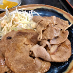 手づくりうどん 地車 - 生姜焼き