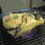 しのはら - 合馬産筍ホイル焼きを炭火で仕上げ