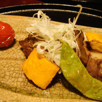 日本料理 三嵋 - 和牛舌ステーキ胡麻酢