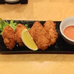 すし亭 - 「カキフライ５個@800円(税別)」 広島なので食べましたが、ケチャップソースは如何なものかねえ・・・