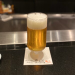 神戸牛ステーキ鉄板焼 雪月花 - 生ビール