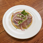 北出食堂 - イナダとアボカド