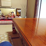 Unagi Ryou Ikei Ketei - お部屋の様子。お雛様が飾られていました。