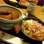 福そば - ソースカツ丼とおろし蕎麦のセット