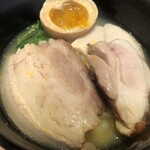 麺屋一燈 - おいしい清湯ラーメン Part.3(塩)+味玉+小ライス