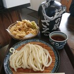 本格手打 麺の蔵 - とり天ざる(小)