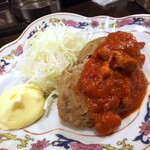 金町製麺 - ラムのハンバーグ