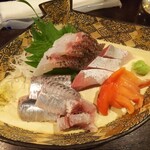 金町製麺 - 刺身盛り合わせ