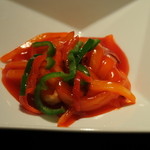 中国料理 四川 - 白身魚の五目野菜入り甘酢あんかけ