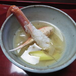 日本料理 きた川 - 蟹足　忍葱
