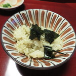 日本料理 きた川 - 蟹ご飯　香の物