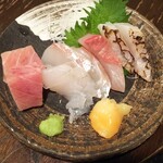 金町製麺 - 刺身盛り合わせ