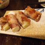 金町製麺 - ネギ焼き