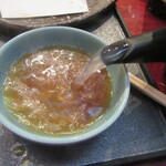 嘉一 - 蕎麦湯は釜湯のままの自然体