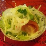 レストラン まこ - チキンカツランチセットのサラダ（2011/10）