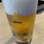 焼肉ジンギスカン 越谷屋 - 生ビール